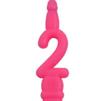 Vela Aniversário Número nº 2 Rosa