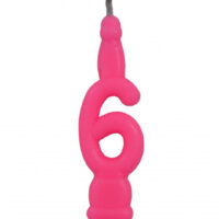 Vela Aniversário Número nº 6 Rosa
