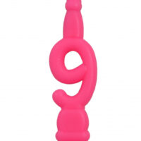 Vela Aniversário Número nº 9 Rosa