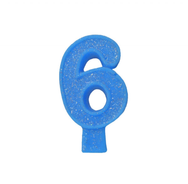 Vela Aniversário BIG nº 6 Azul