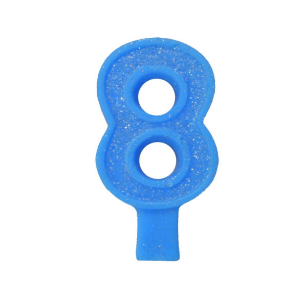 Vela Aniversário BIG nº 8 Azul