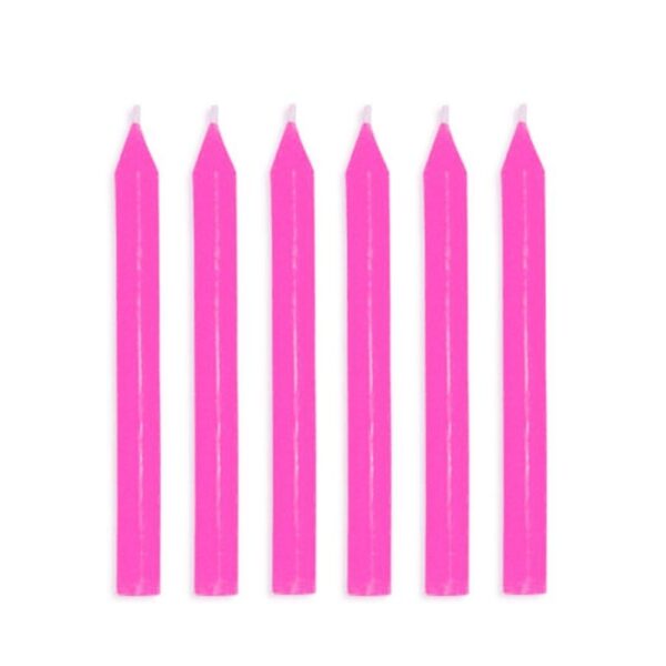 Vela Palito Rosa com 24